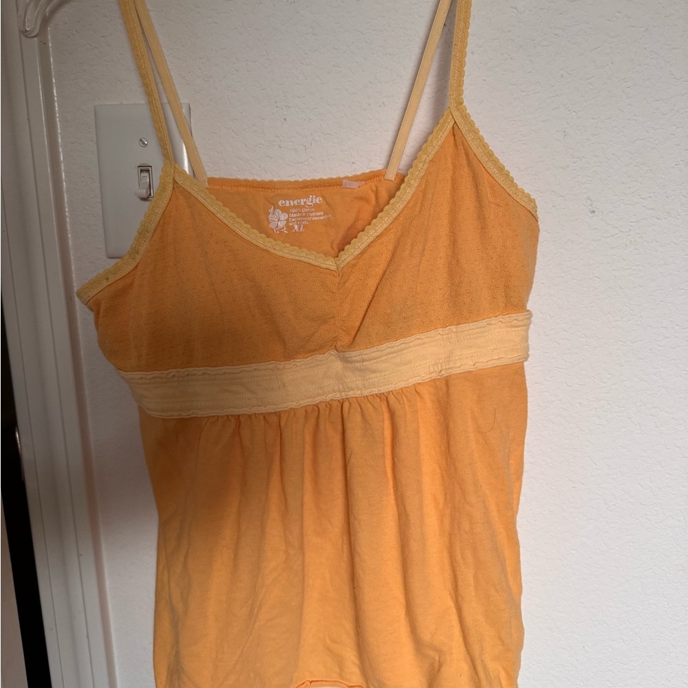 Vintage Energie Bright Orange Tank Top
